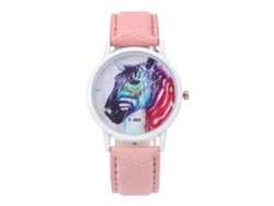 Reloj De Pulsera Para Mujer Zhoulianfa F-460a Rosa Con Movimiento De Cuarzo