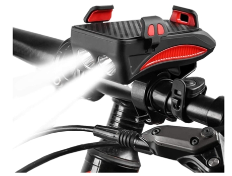 Luz para bicicleta Luces para bicicleta súper brillantes Usb recargable 4 en 1 Luz para bicicleta multifunción a prueba de agua con 3 modos - ENZON...