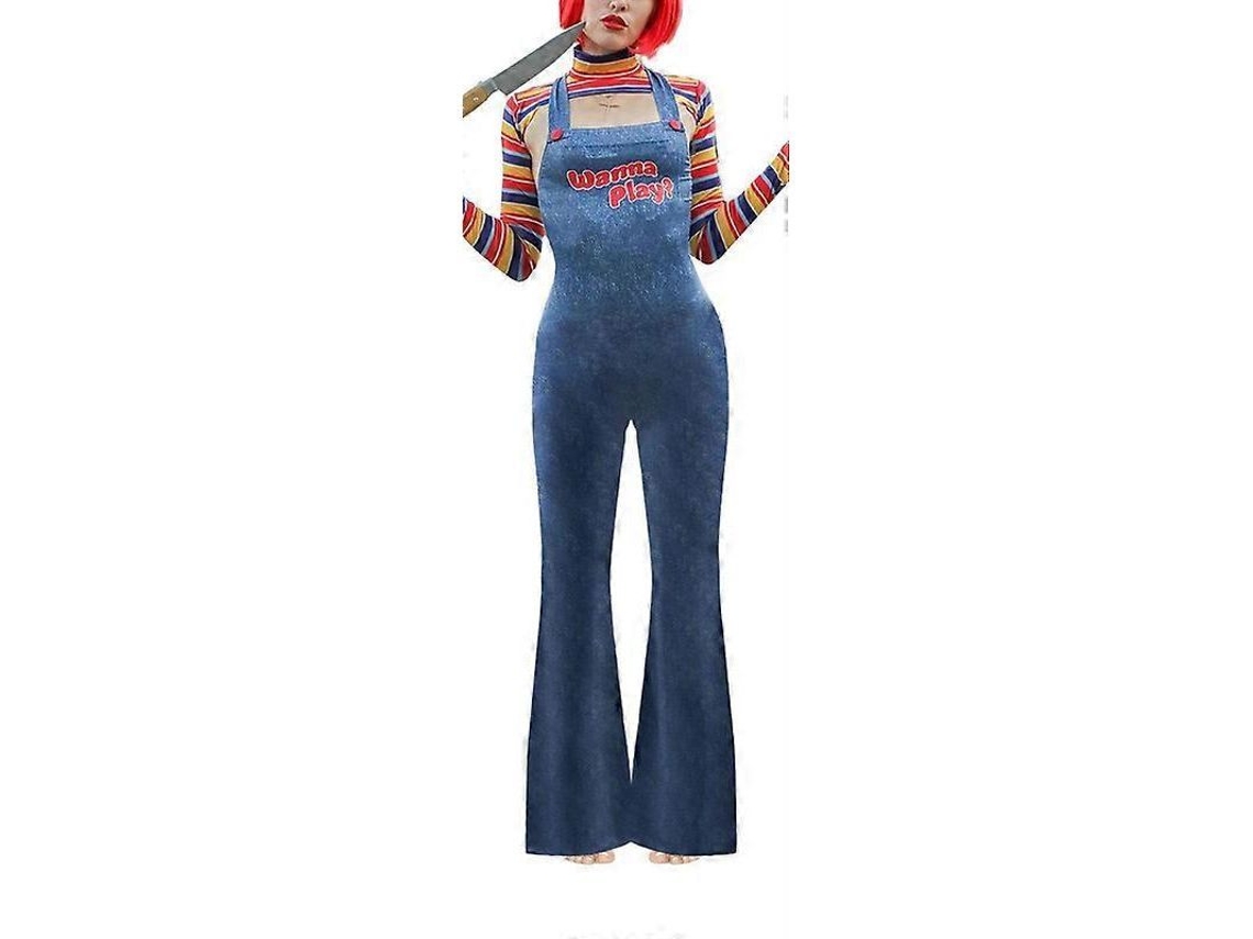Disfraz De Muñeco Chucky Aterrador Para Mujer - Halloween