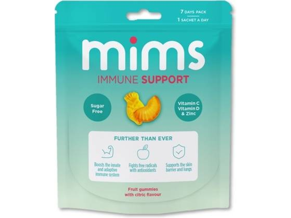 Té MIMS Gomas De Suporte Imunológico Para Adultos (35 unidades (Laranja - Limão))