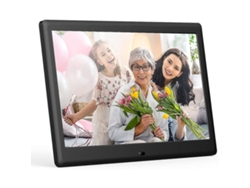 Comparte tus momentos al instante, molde de fotos digital IPS con pantalla táctil HD, montable para decoración del hogar, ideal para regalo con soporte