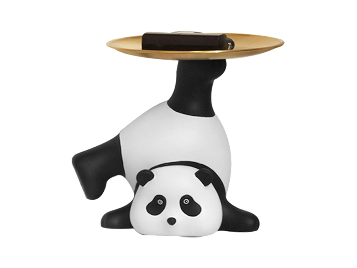 Rebe-bandeja De Servicio Panda Porta-chaves Frutas Decoração Escultura Mesa Lar Escritório