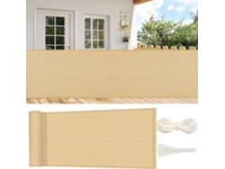 90 X 560 Cm, Pantalla Privacidad, Guojun, Hdpe, Resistente Al Viento, Protección Uv, Para Balcón