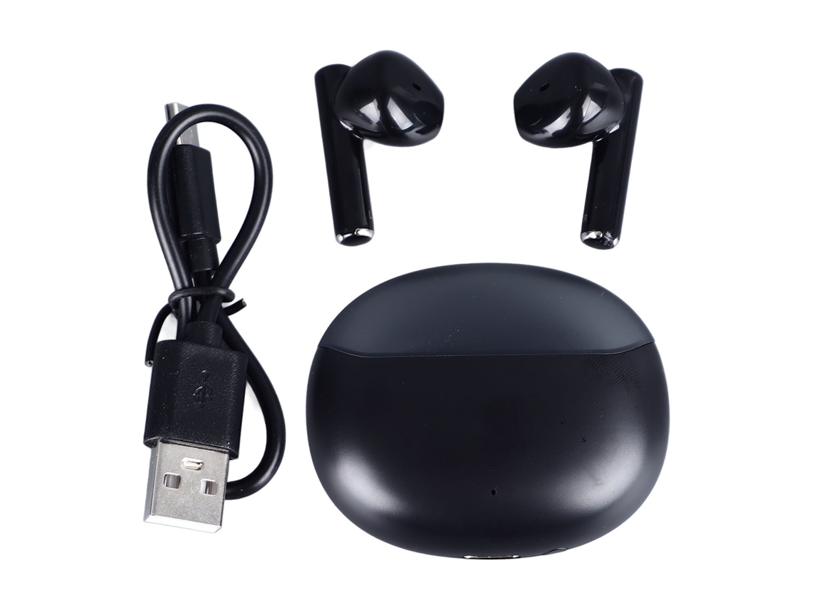 Fones De Ouvido Sem Fio Bluetooth 5.3 Com Redução De Ruído Ipx5 Estilo Moderno Para Esportes Viagens Diário Preto