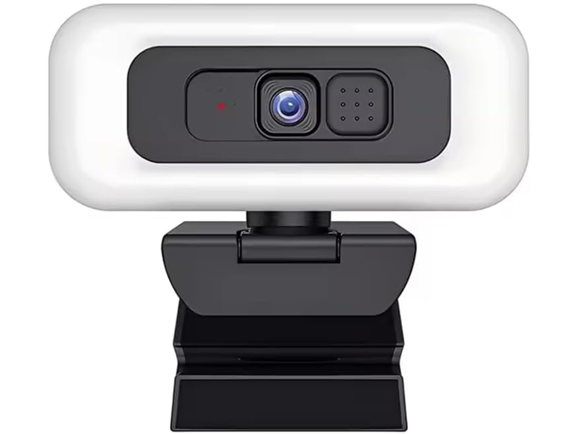 Cámara Web Portátil 4k 2k Full Hd Con Micrófono Incorporado, Transmisión En Directo E Iluminación Flexible.