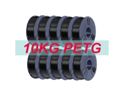 Filamento de impresión 3D, alta resistencia, excelente adhesión entre capas, PETG negro, 10 kg OEM