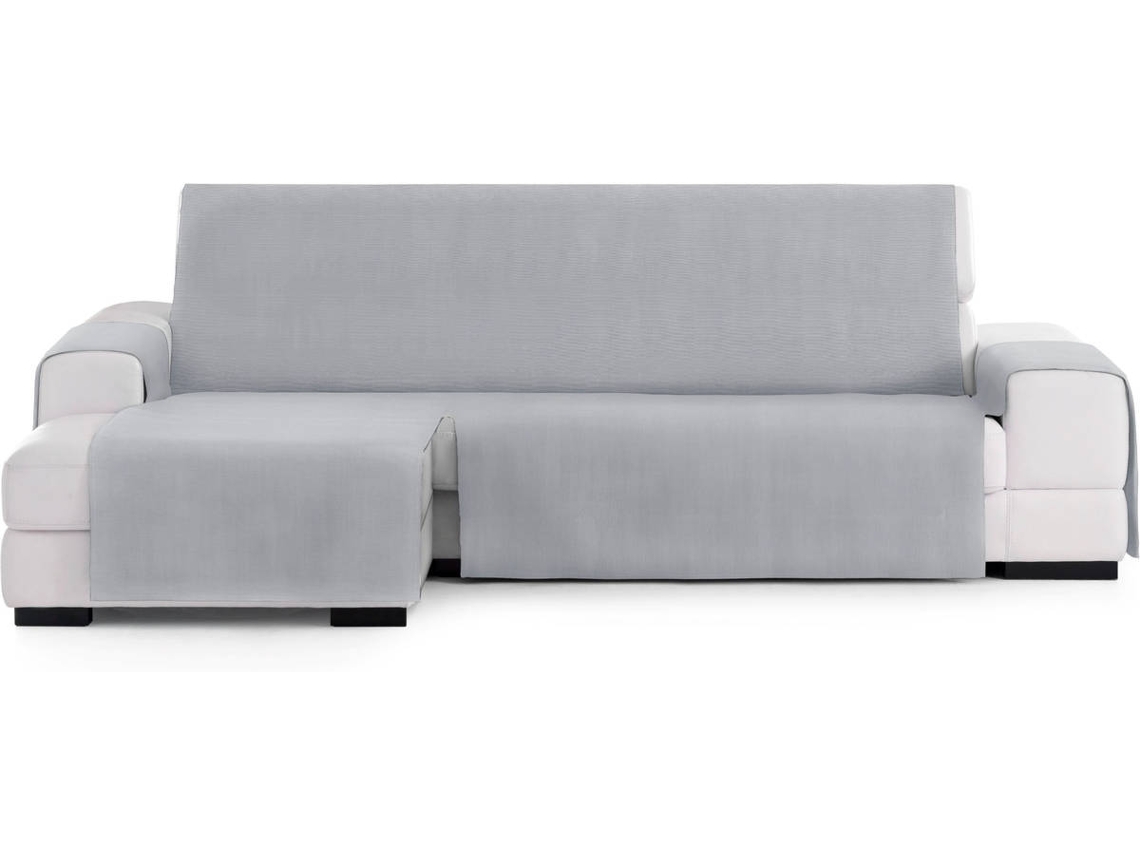 Funda Chaise Longue TODOPARAMICASA Levante Gris (Brazo Izquierdo - Tela  - 290 cm)