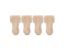 Patas De Madera Grabadas De Estilo Europeo Para Muebles, Mesas, Sofás, Armarios, Hoteles Y Posadas.