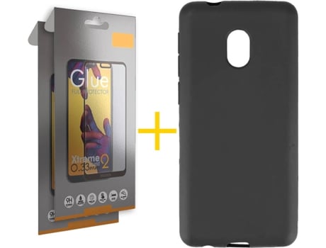 Carcasa + Protector Alcatel 1C 2019 SKYHE Lisa Negro 79451