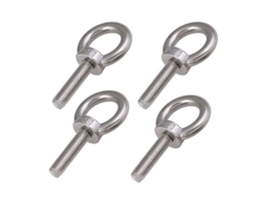4 Tornillos De Ojo M10 De Acero Inoxidable 304, De Anillo Cerrado, Para Elevación Y Suspensión.