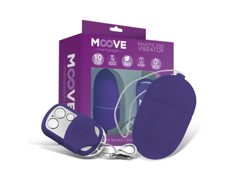 Huevo Vibrador Con Contol Remoto Tamaño Mediano Púrpura MOOVE