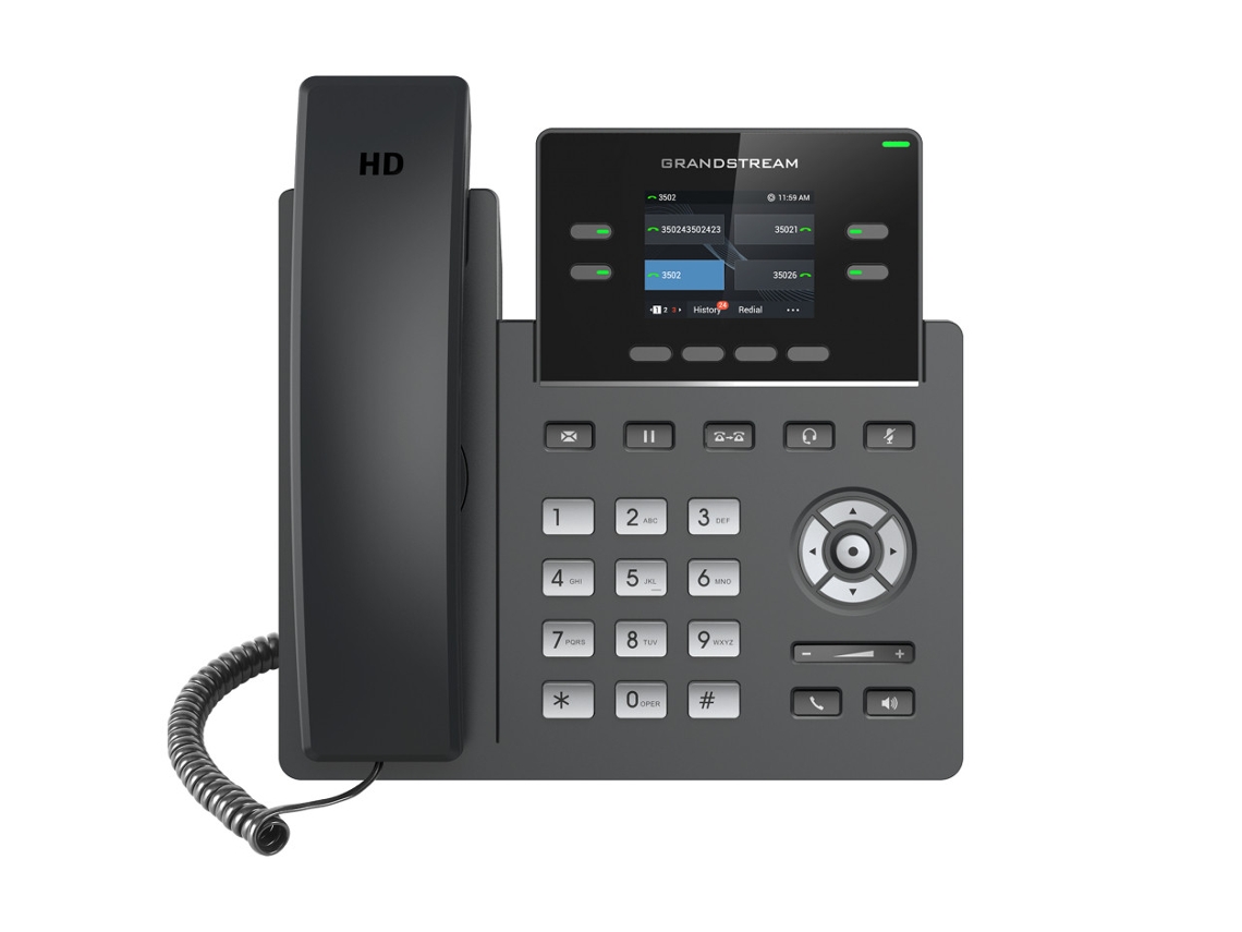 GRP2612P teléfono IP Negro 2 líneas TFT GRANDSTREAM