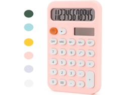 Calculadoras de bolsillo Eifson con 4 funciones, regalo para la vuelta al cole (rosa)