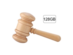 Unidad Flash Usb 2.0 En Forma De Martillo De Madera De 128 Gb, Disco De Memoria Compatible Con Usb1.1