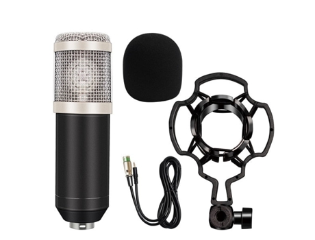 Microfone de gravação condenser wired bm-800 karaokê bm800[e]