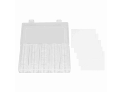 100 Cápsulas Para Monedas De 17-30 Mm Con Sellos De Espuma, Estuche De Almacenamiento Transparente.