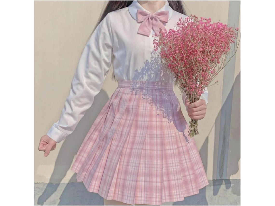 2026-falda Plisada Uniforme Escolar Japonesa De Mujer High Waist A-line Tela Cuadros Nowcos S Mente De Niña