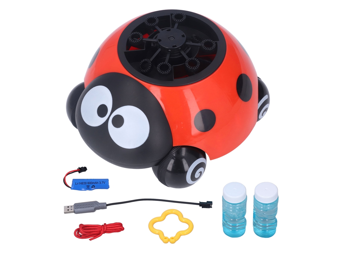 Máquina eléctrica automática de burbujas para niños, juguete para hacer burbujas con solución de burbujas