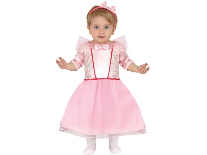Disfraz de Bebé DISFRAZZES Princesa Rosa (Talla: 6 a 12 meses)