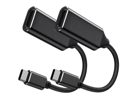 Adaptador USB C a HDMI 2 paquetes Adaptador tipo C a HDMI 4K con salida de audio y vídeo Negro