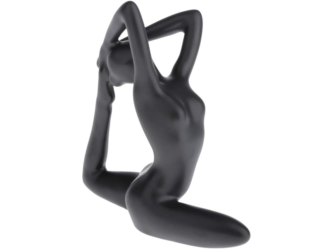 Estatua de pensador de cerámica, escultura de arte abstracto con superficie lisa para facilitar la limpieza, material de primera calidad que garantiza resistencia a la DE.