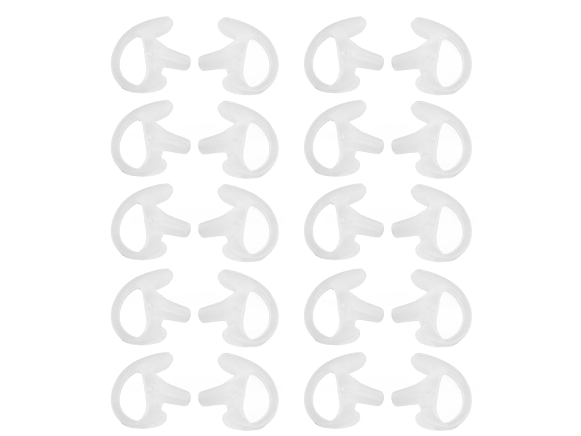 Tapones Para Los Oídos De Silicona Para Radios Walkie-talkie Bidireccionales, Repuesto Ecológico, 10 Pares.