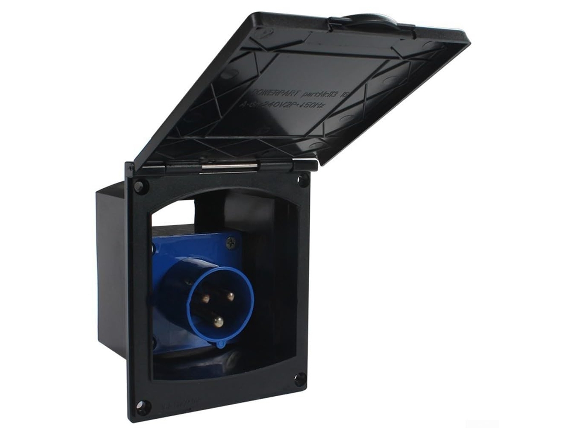 Ip44, 16 Tomas De Corriente Impermeables De 220v-250v Para Autocaravanas, Caravanas,