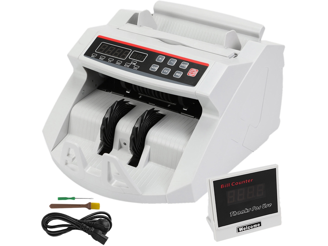 Contador De Moedas Succebuy Bill Money Com Sistema Uv/mg Com Display Led 1000 Notas Por Minuto