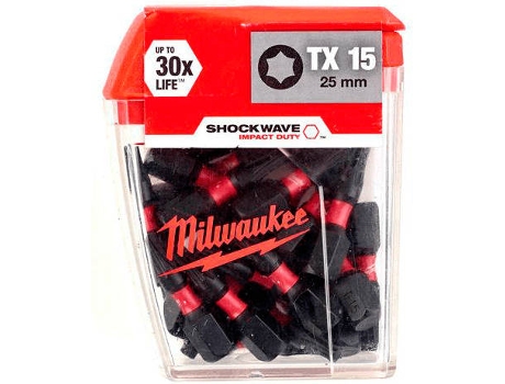 Fresa MILWAUKEE Impacto Shockwave Impact Duty Display Shockwave Tic Tac Tx20 (50 mm)
