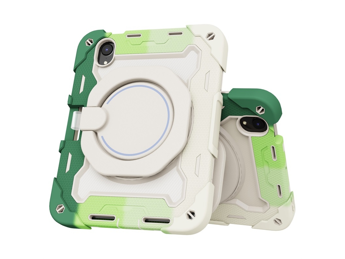 Funda de silicona para tableta iOS Mini6 (estructura multicapa, soporte giratorio de 360 grados)