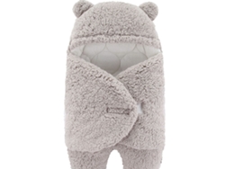 Saco Dormir Oso Bebé Eifson Suave Hipoalergénico 6 Meses 46x68cm (gris)