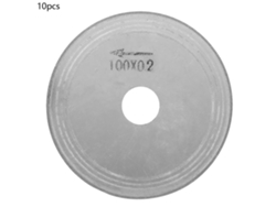 10 Hojas De Sierra De Diamante Ultrafinas De 100 Mm Para Vidrio Jade (100*20*0,2 Mm)