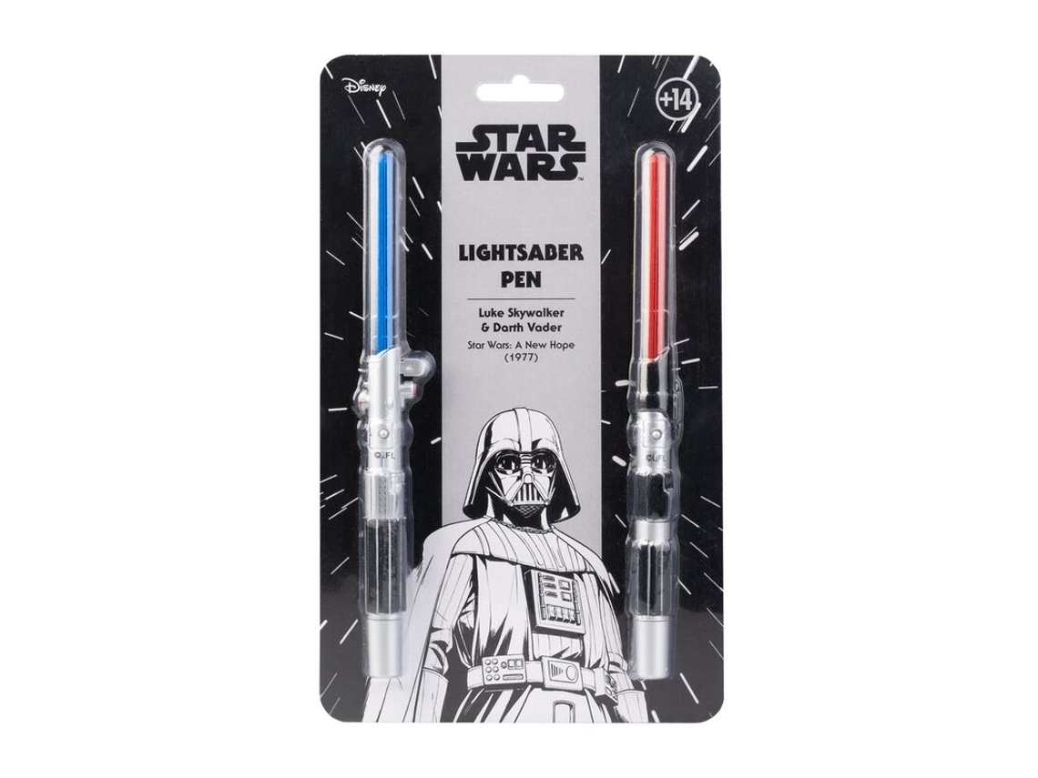 Juego de 2 bolígrafos con luz de sable de luz de Star Wars B.active