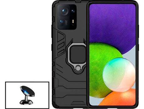 Kit Soporte Magnético de Coche y Funda 3X1 Military Defender Xiaomi Mix 4 PHONECARE Negro