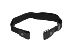 Cinturón elástico sin hebilla, ajustable, invisible, sin costuras, para mujeres y hombres, negro.