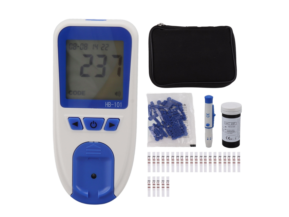 Medidor de hemoglobina Hb 101 para el hogar con aguja de recolección y tiras reactivas