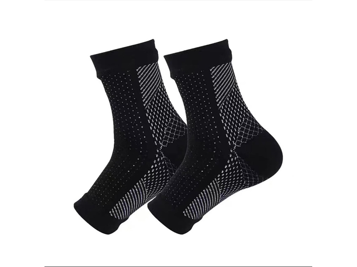 2 Pares De Calcetines De Compresión/soportes Para Tobillos, Compresión Efectiva Para Correr Y Practicar Deportes*
