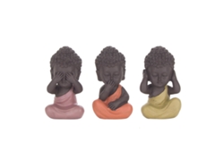 Simpáticos Budas No Veo No Oigo No Hablo Incluye 3 Unidades Figuras Budas Colección Oriental BY SIGRIS