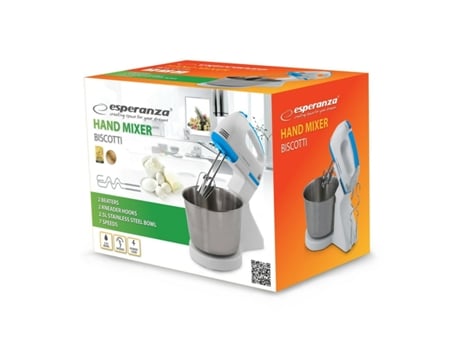 Batidora de Vaso ESPERANZA EKM019WB (Blanco - 150 W)