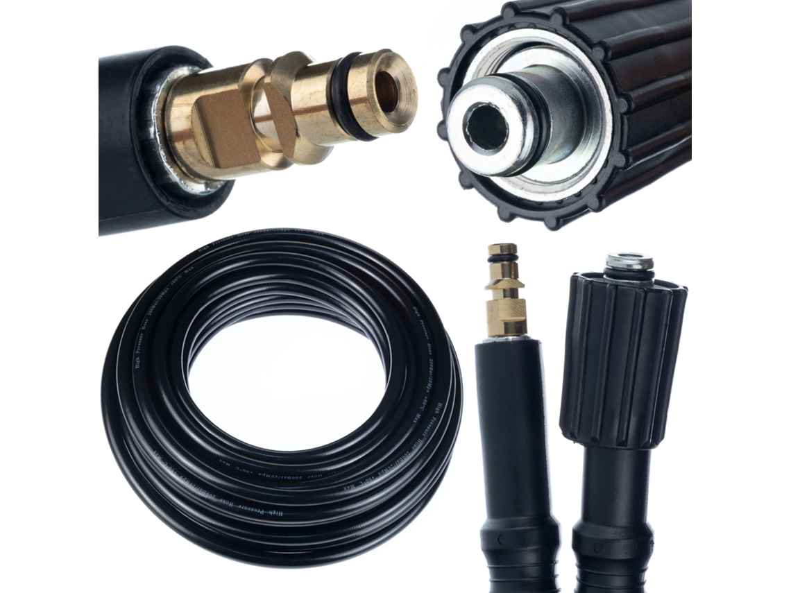 Manguera de alta presión de 5 m – Conexión rápida | 2 bar | Compatible con hidrolimpiadoras Kärcher K2-K7