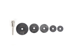 5 Hojas De Sierra Circular Hss Pequeñas Para Herramienta Rotativa Con 1 Vástago De Extensión.