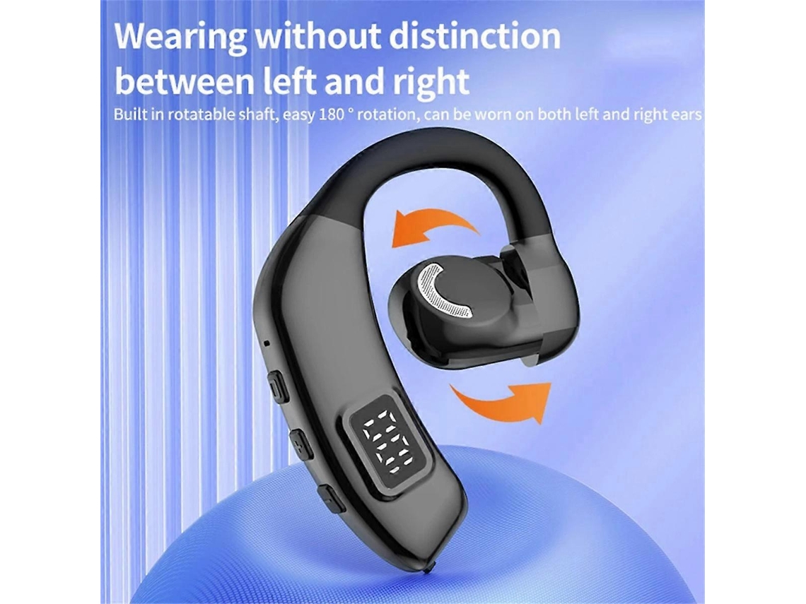Auriculares inalámbricos Bluetooth 5.4 con pantalla digital LED Ly Ebike
