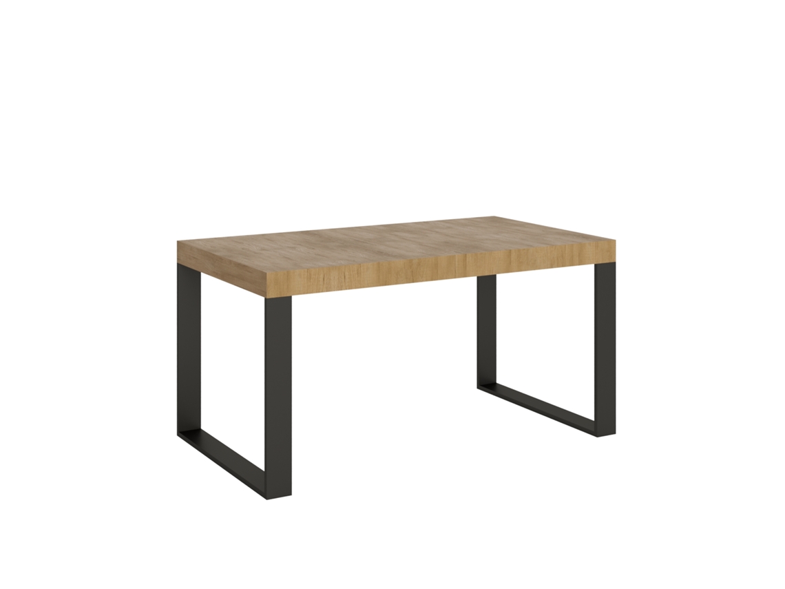 Mesa de Comedor ITAMOBY Tecno Premium (90x160/420 - Paneles de Melamina - Roble Natural)