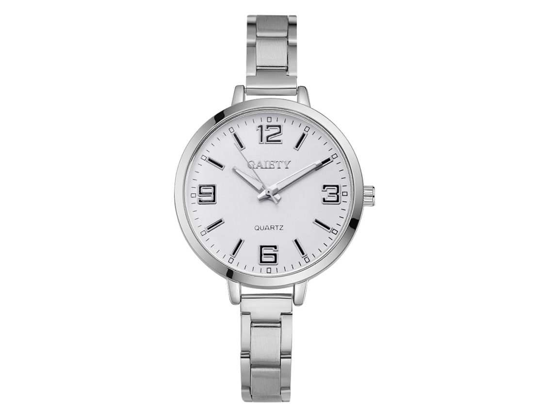 Reloj De Pulsera De Cuarzo Mini Focus Luminoso E Impermeable Para Mujer, De Acero (04)