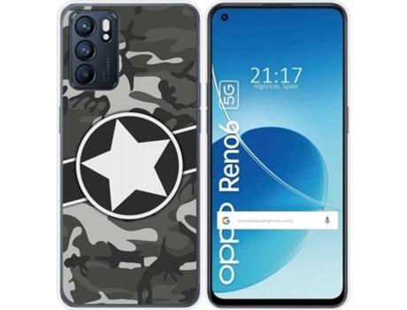 Carcasa Oppo Reno 6 5G TUMUNDOSMARTPHONE Camuflaje 02