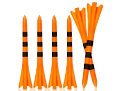 Juego de 50 tees de golf, accesorios para tees de golf naranja Digitallab