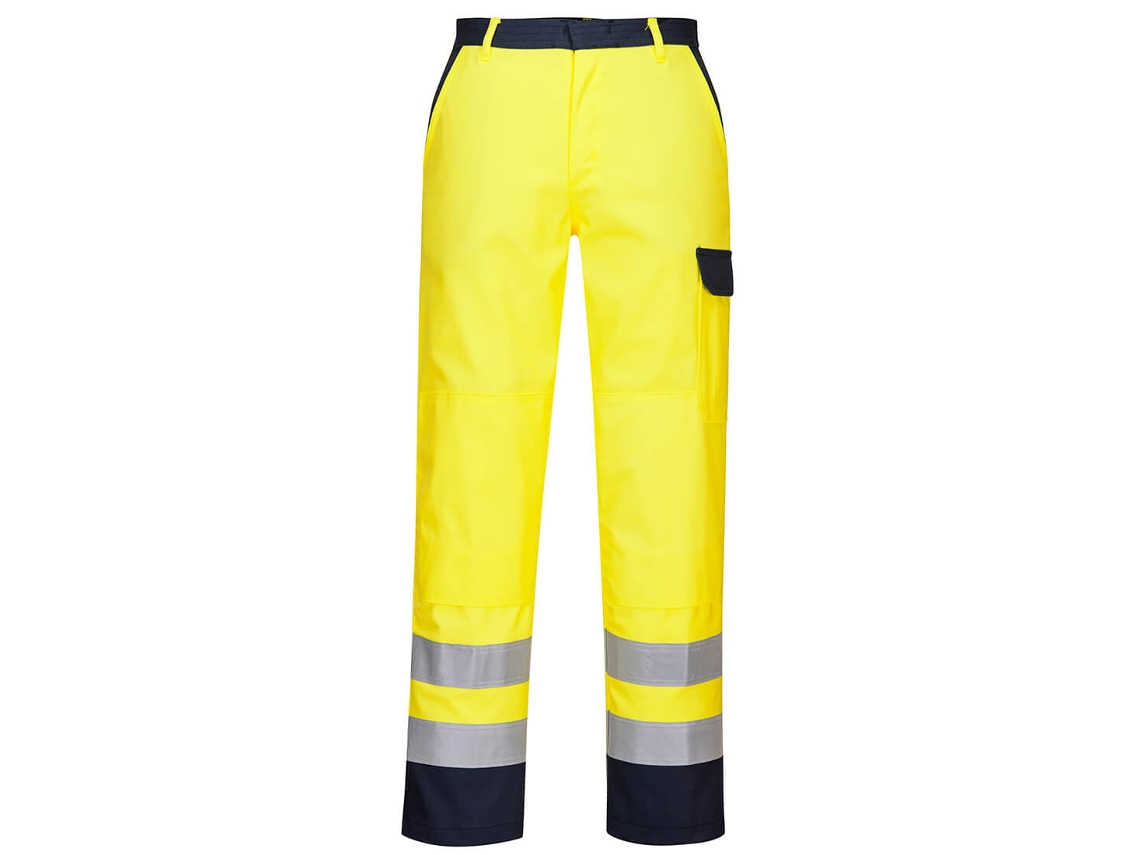 Pantalones Bizflame Work Hi-vis - Protección Y Comodidad Amarillo / Xl