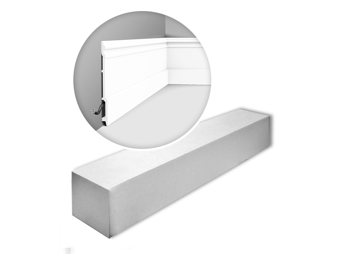 Rodapiés ORAC Decor Luxxus Sx191-Box Rodapiés 9 Piezas