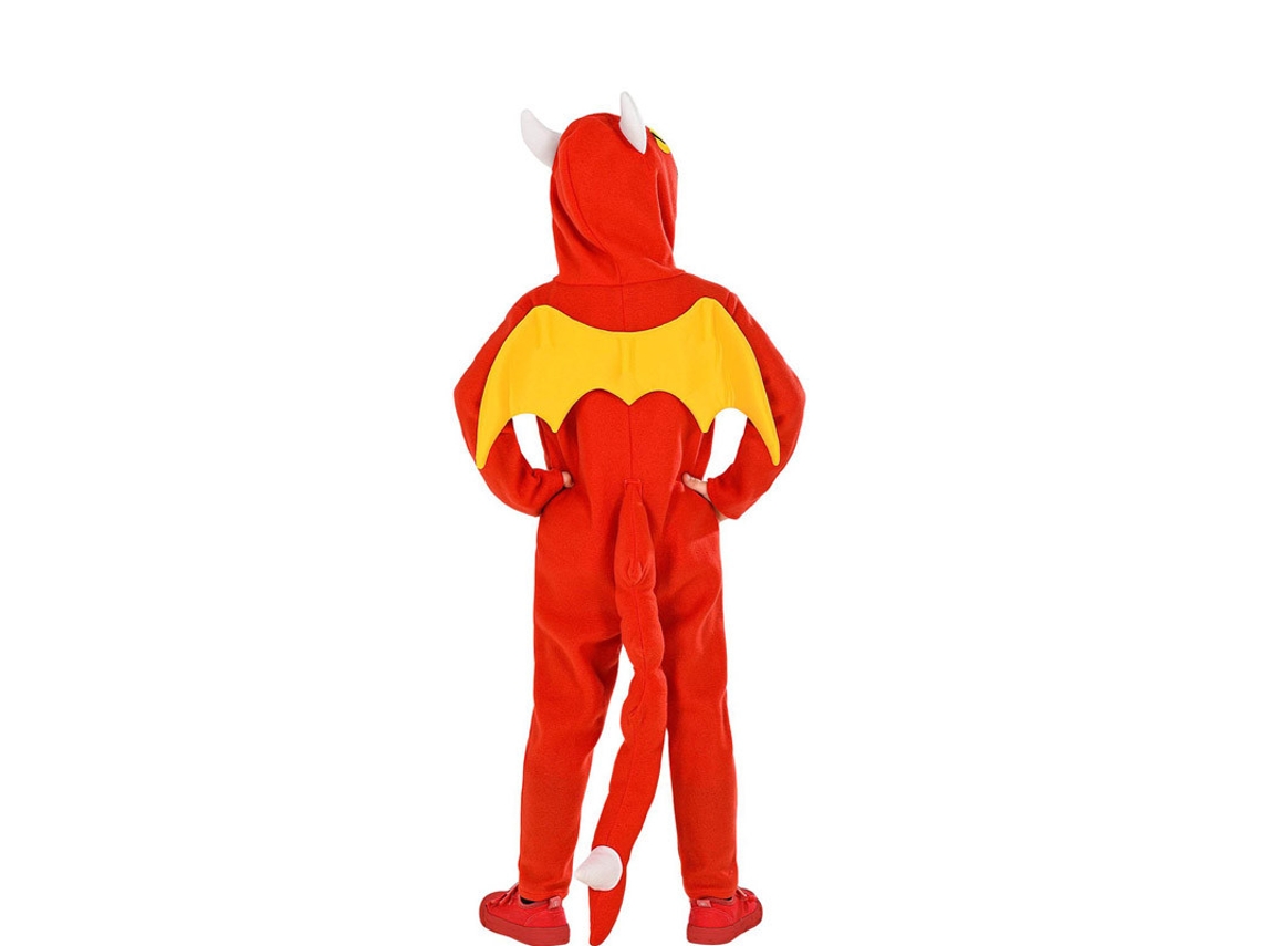 Disfraz Unisex WIDMANN dragón rojo con cola (Tam.: 2 a 3 anos)