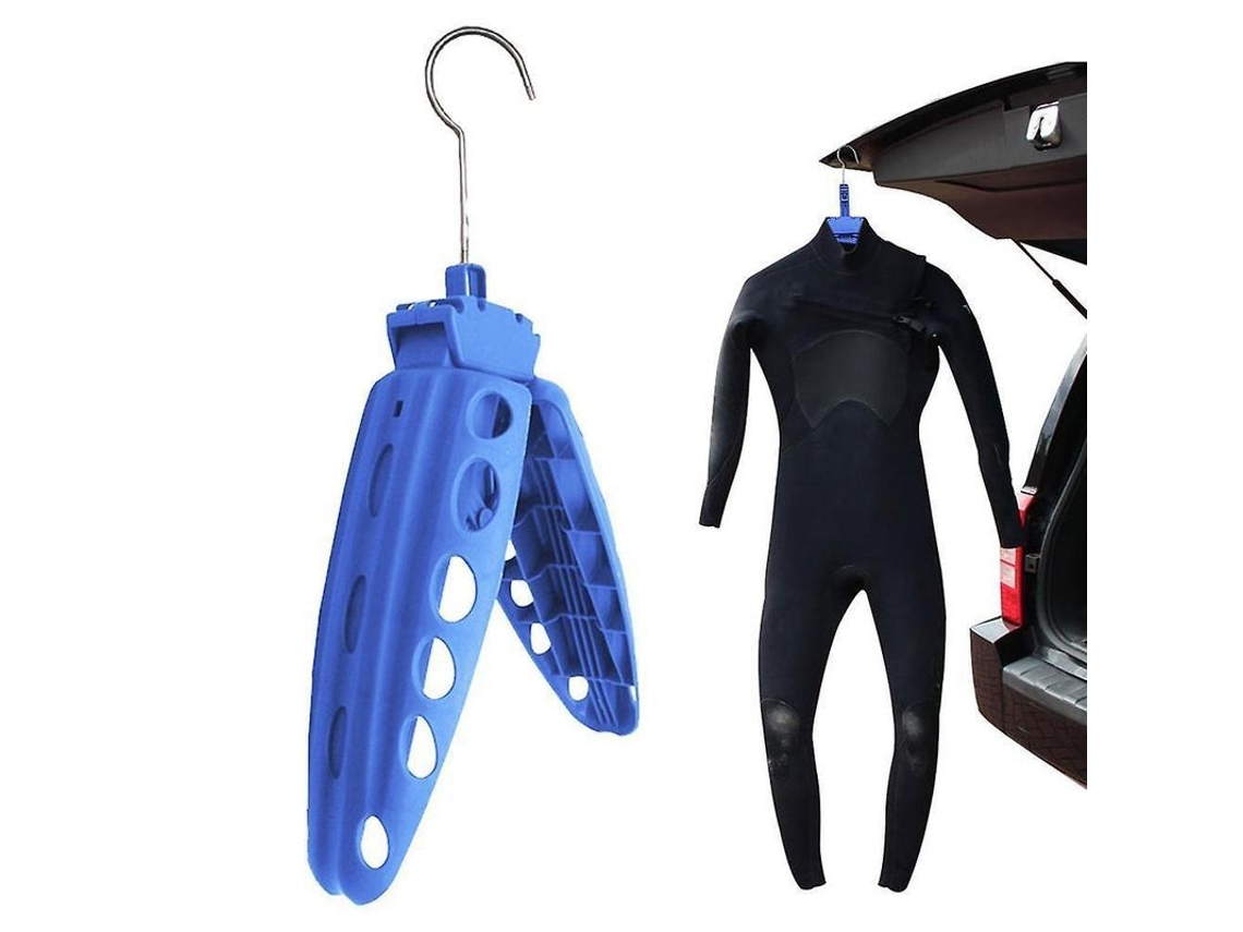 Soporte plegable para trajes de buceo, ideal para viajes, Xgz, ABS, duradero, de secado rápido, 37 x 51 cm, color azul.